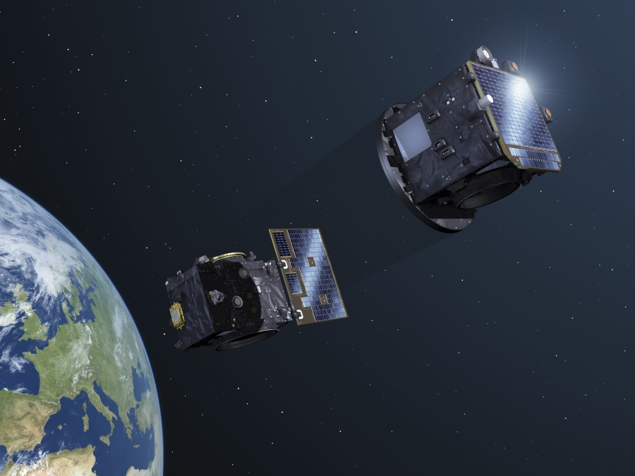 new illustration ESA’s Formation Flying Mission Proba-3 Ready to Travel to the Sun with SPACEBEL Technology